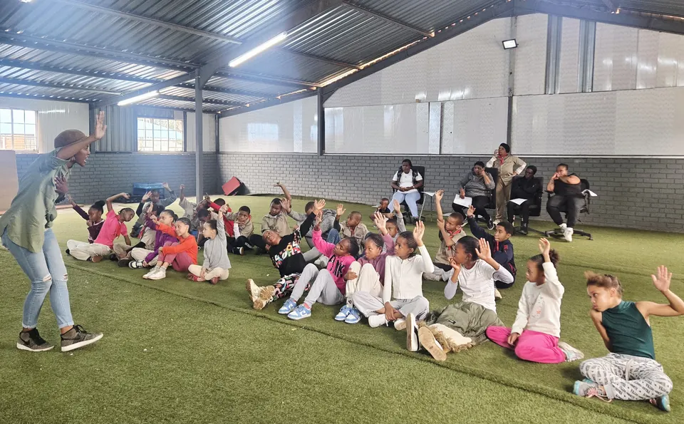 Children taking part in a WOWZA group session in Westbury, Johannesburg
